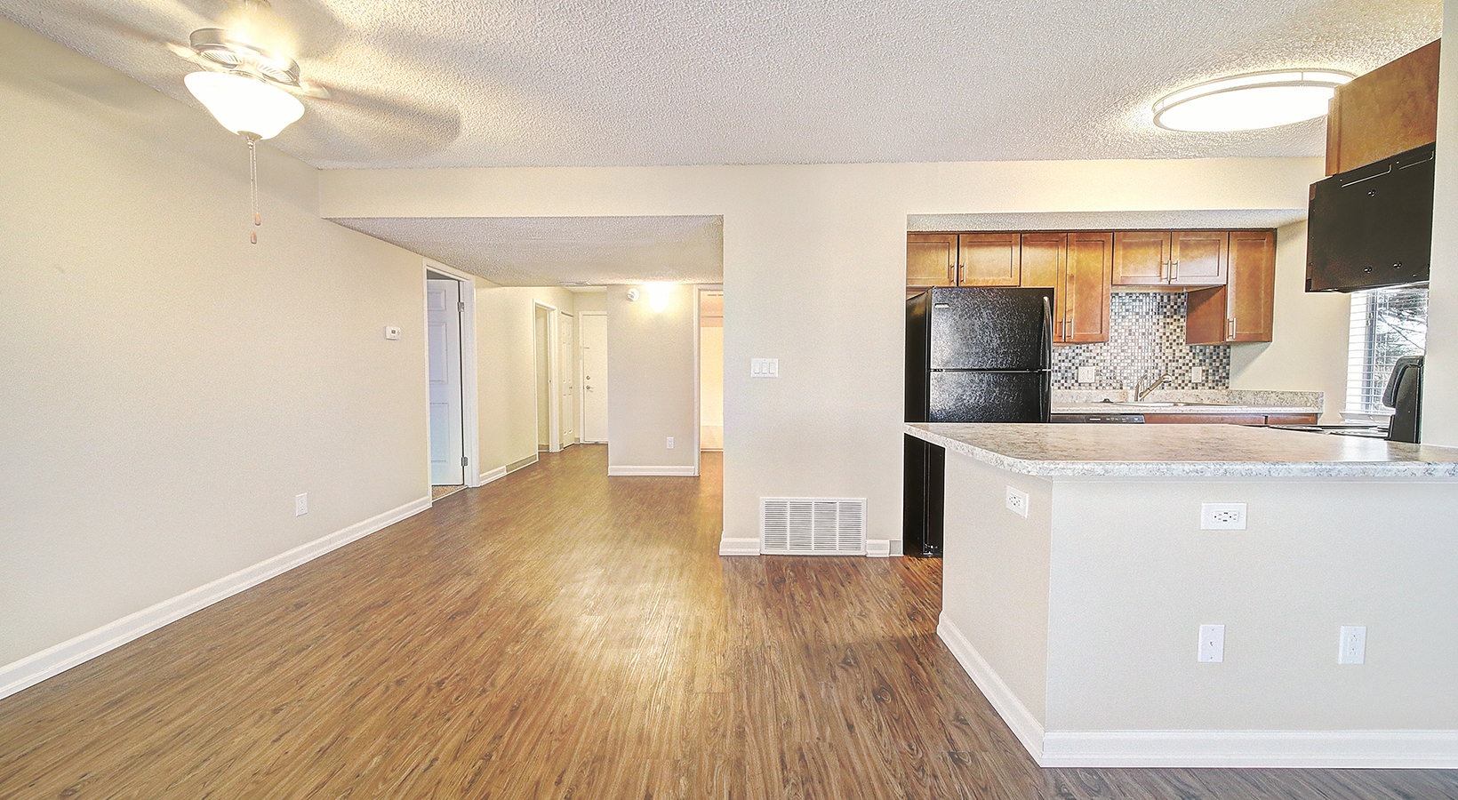 Living Room Well lit cozy living room