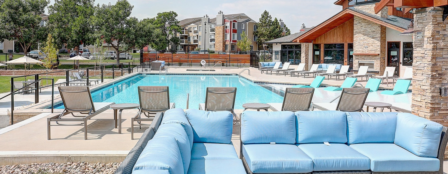Modern apartments and resident amenities at The Parc at Cherry Creek in Denver, CO