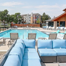 Resident Pool Lounge Large pool with shaded seating and clubhouse access.