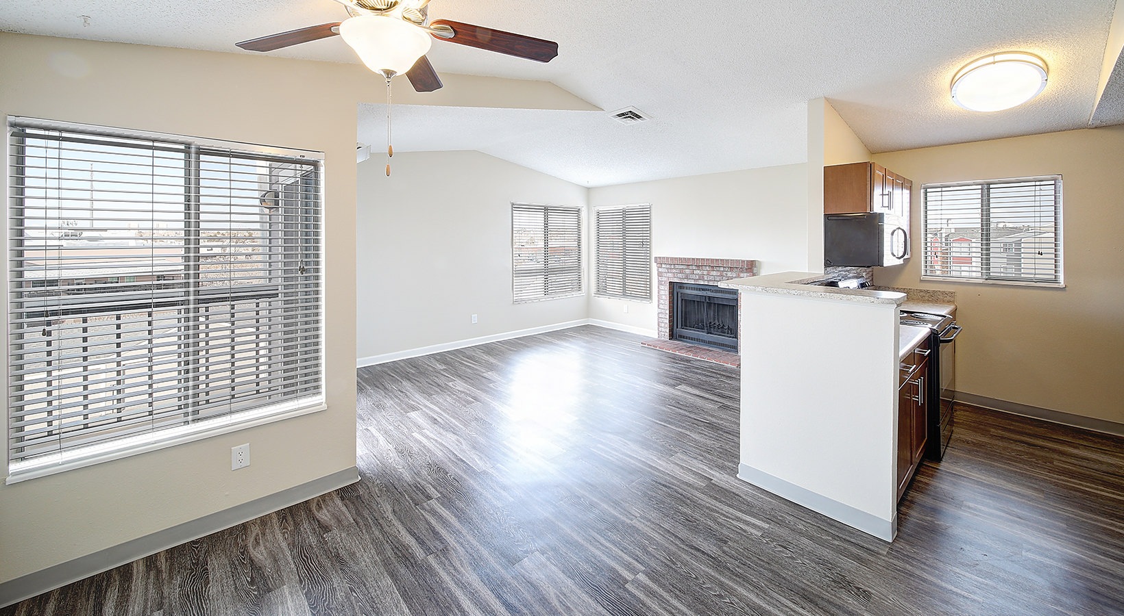 Living Room Well lit cozy living room