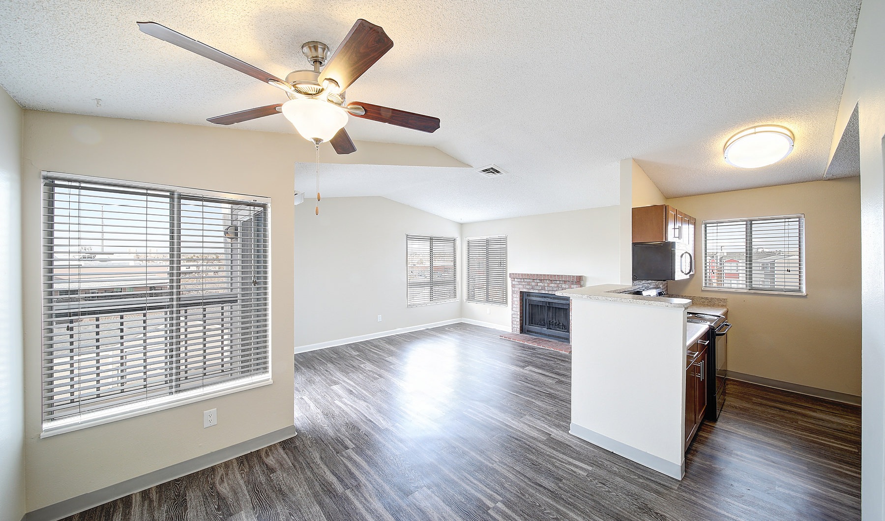 Living Room Well lit cozy living room